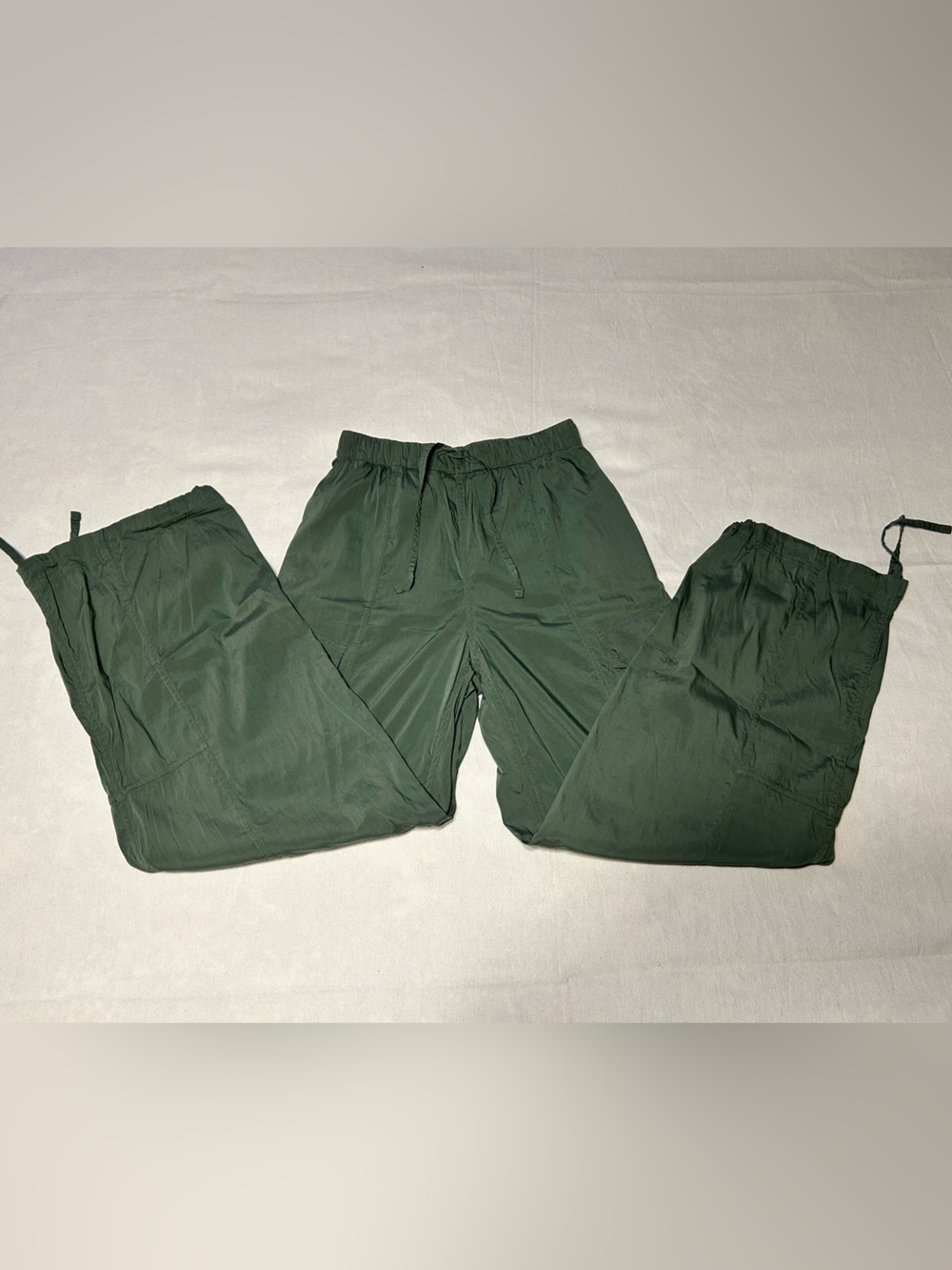 Olive Green Lightweight Drawstring Pants